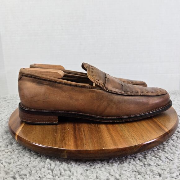 H.S. Trask Mens 8 Choteau Brown Leather Casual Lifestyle Moc Toe Penny Loafer main image 6